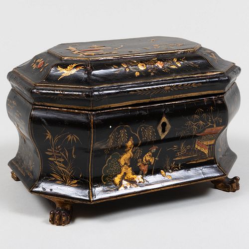 CHINOISERIE LACQUER TABLE BOX WITH 3bd1dc