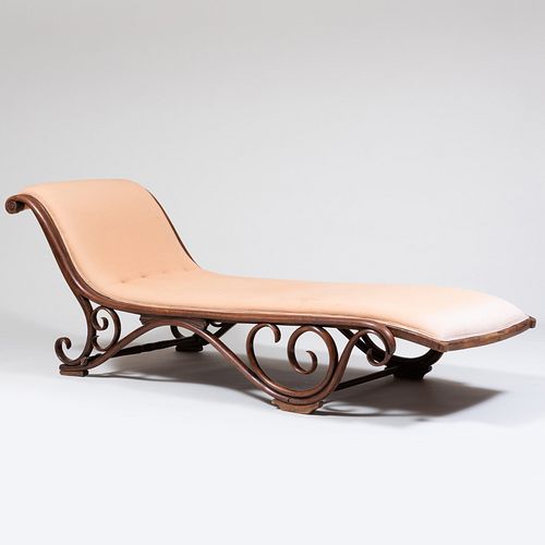 THONET BENTWOOD UPHOLSTERED CHAISE