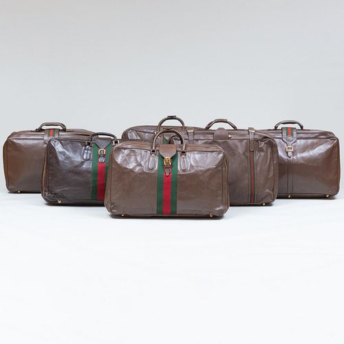 GROUP OF SIX GUCCI LEATHER SOFT 3bd232