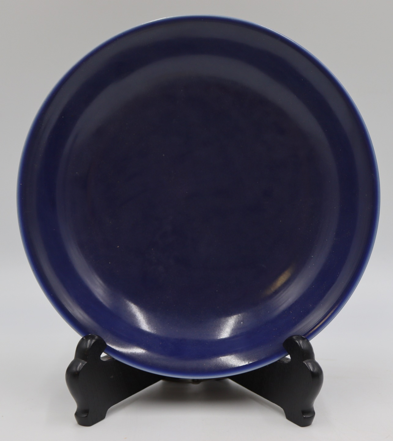 CHINESE BLUE GLAZED PLATE With 3bd271