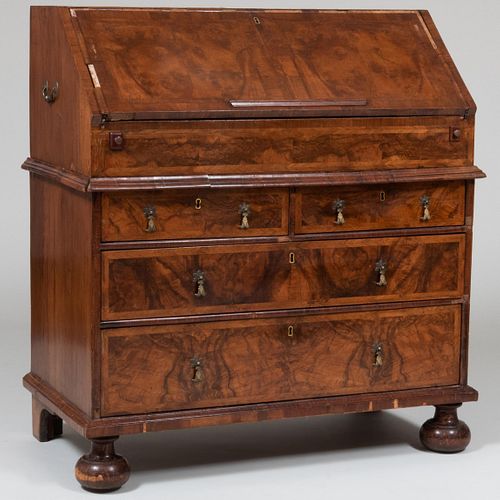 WILLIAM AND MARY WALNUT SLANT FRONT 3bd290