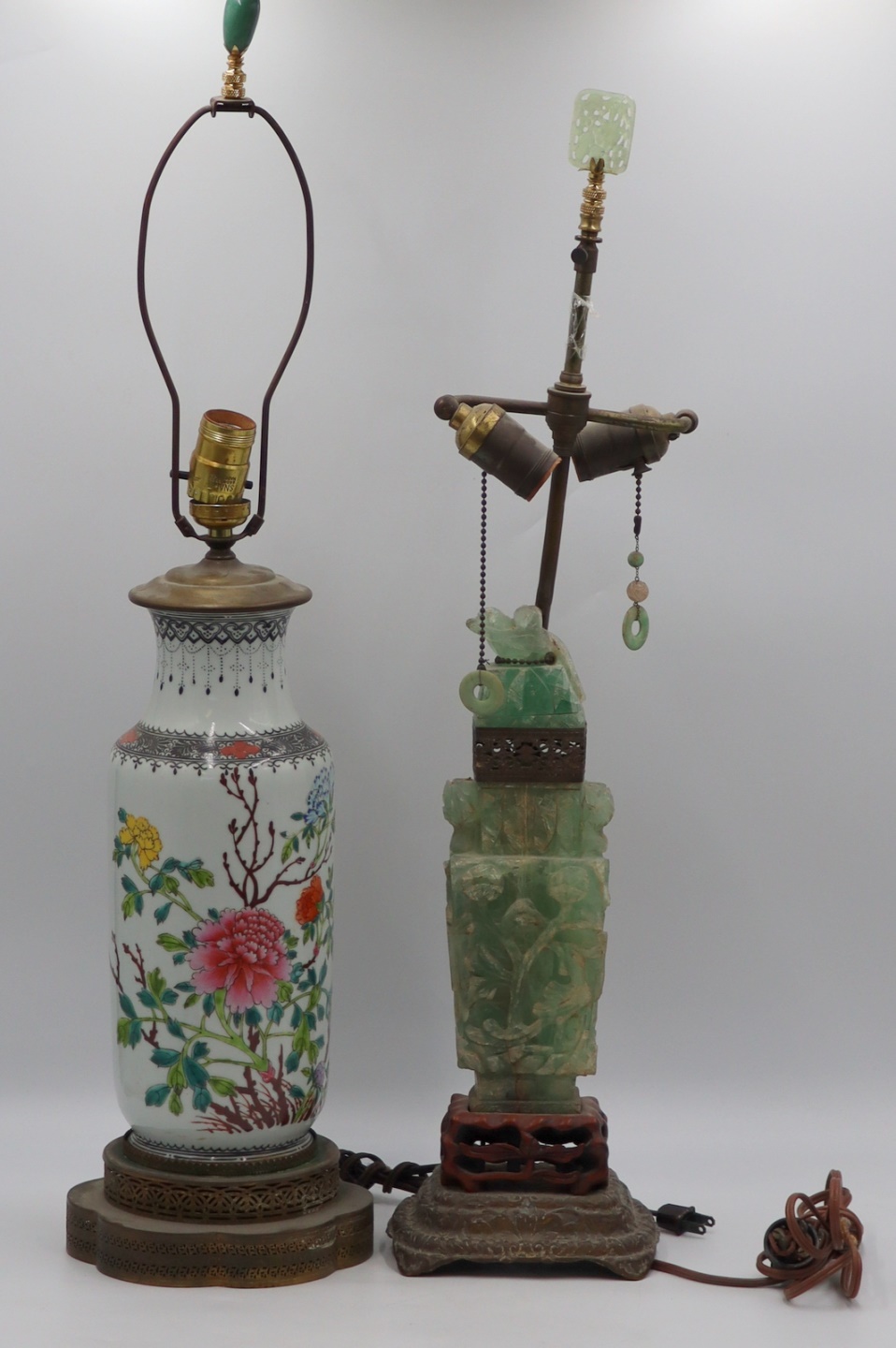 (2) CHINESE/ASIAN LAMPS. Includes a