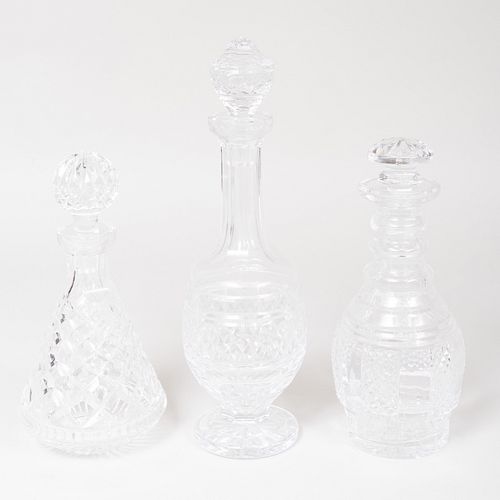 WATERFORD CUT GLASS DECANTER AND 3bd2dd