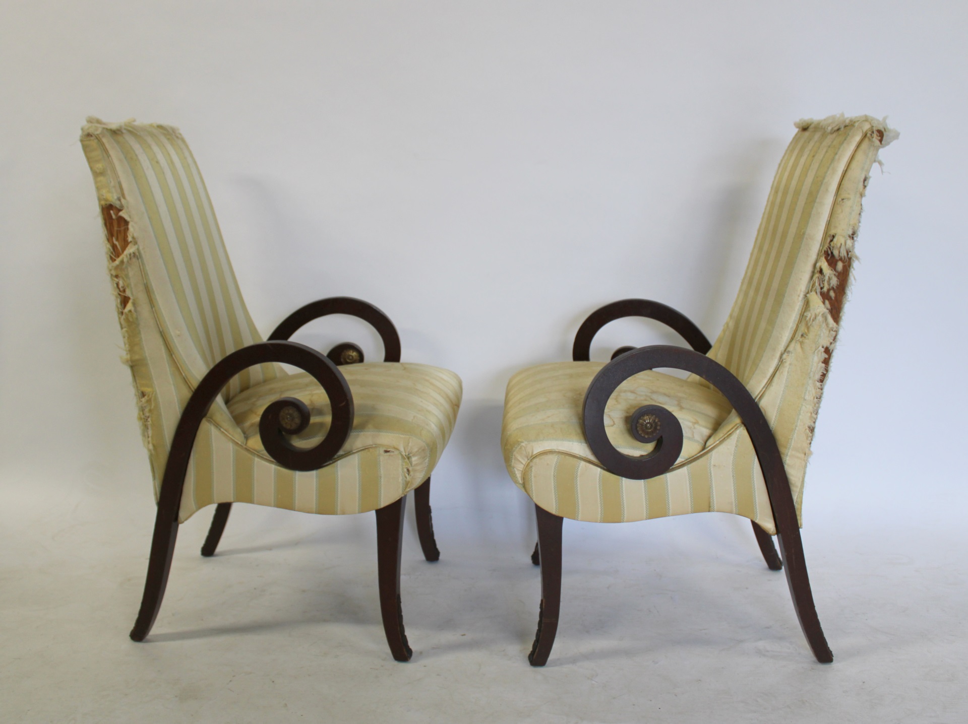 PAIR OF NEOCLASSICAL STYLE BRONZE 3bd3c4