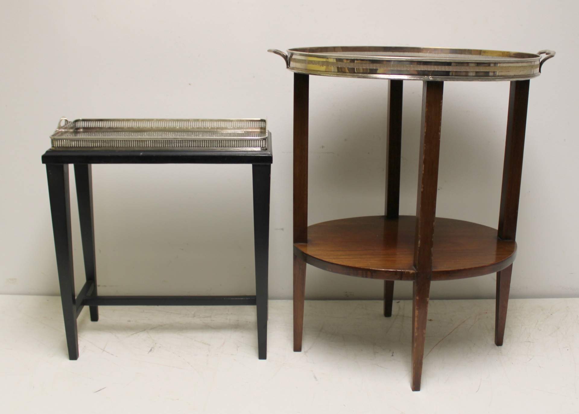 2 VINTAGE SILVERPLATE TRAY TOP