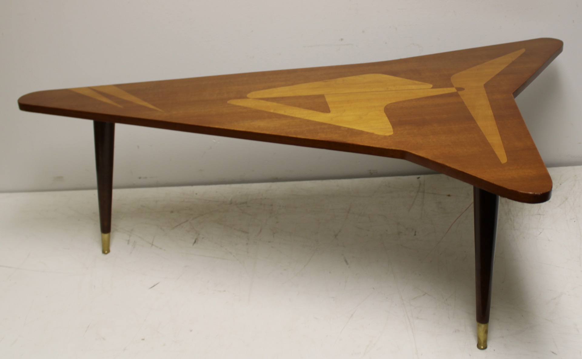 MIDCENTURY SCULPTED & INLAID COFFEE
