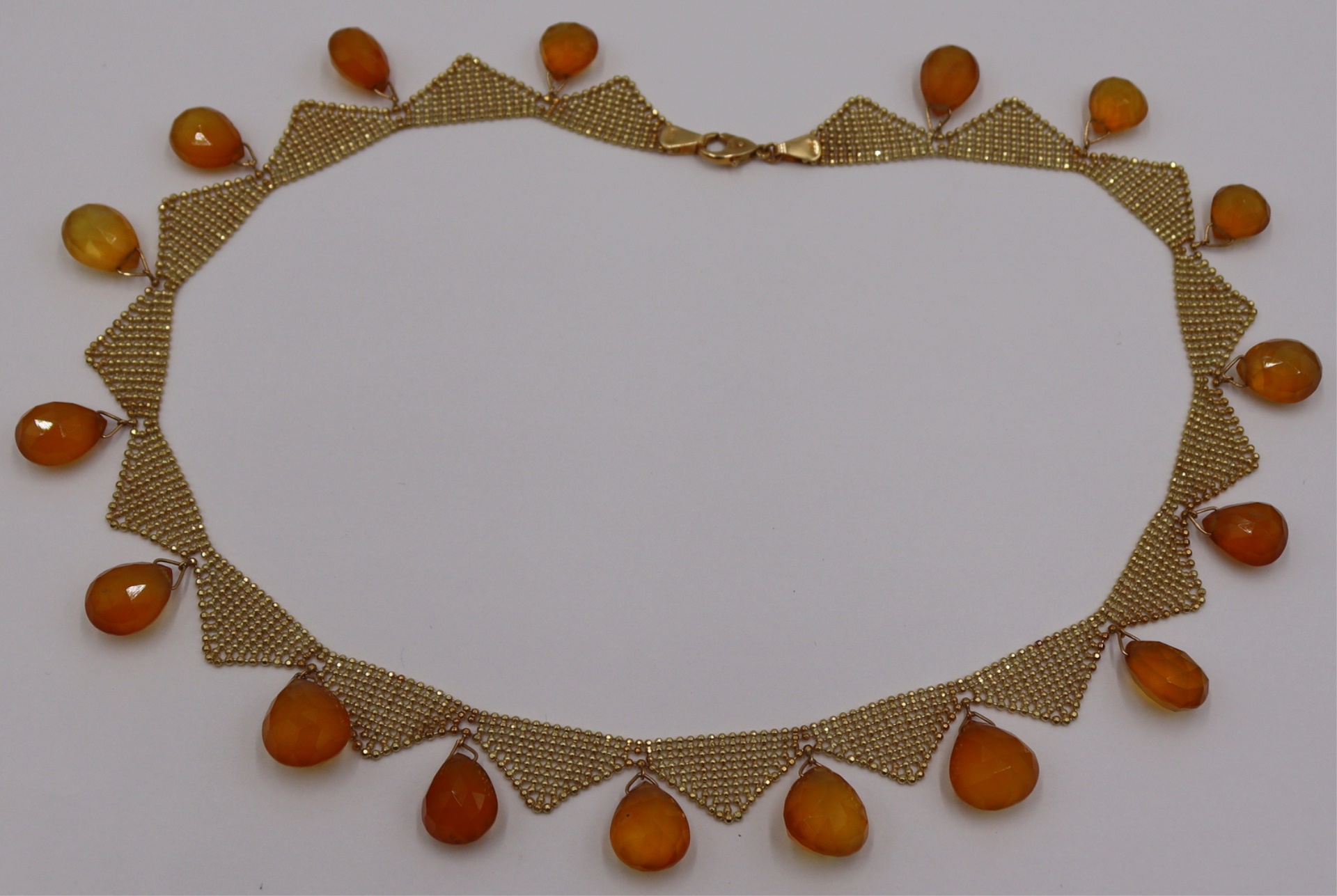 JEWELRY 18KT GOLD AND FACETED 3bd4cd