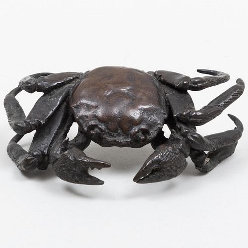 BRONZE SCULPTURE OF A CRAB, PROBABLY