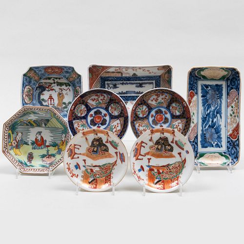 GROUP OF JAPANESE IMARI PORCELAIN