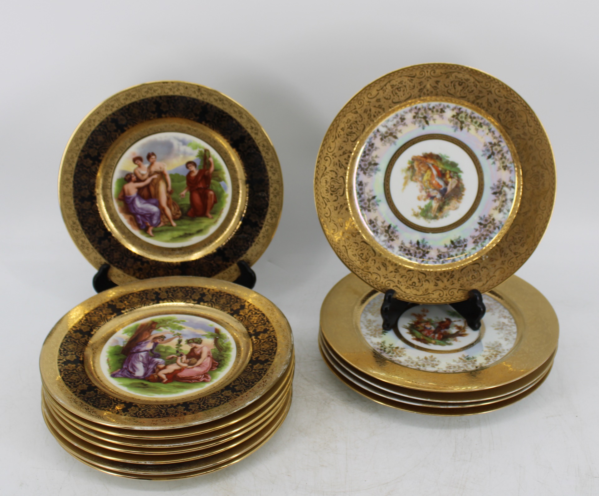 LIMOGES AND ROYAL CHINA GILT DECORATED