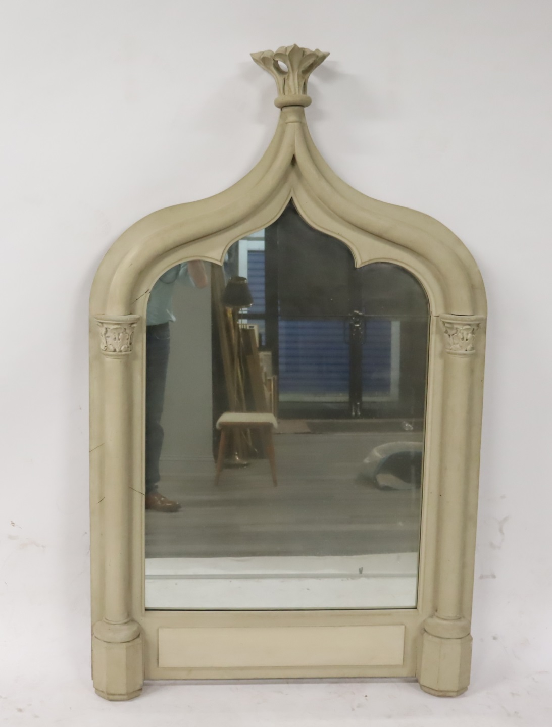 ANTIQUE GOTHIC REVIVAL STYLE MIRROR  3bd71f
