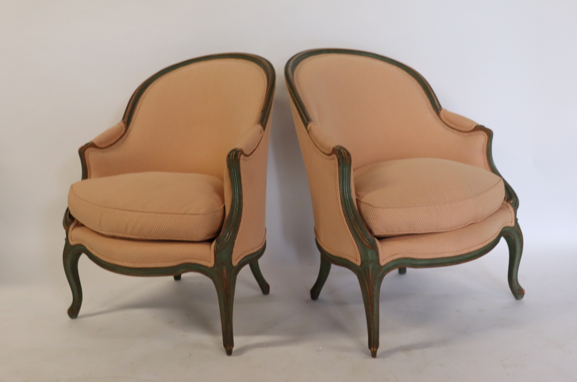 A PAIR OF ANTIQUE FRENCH BERGERES.