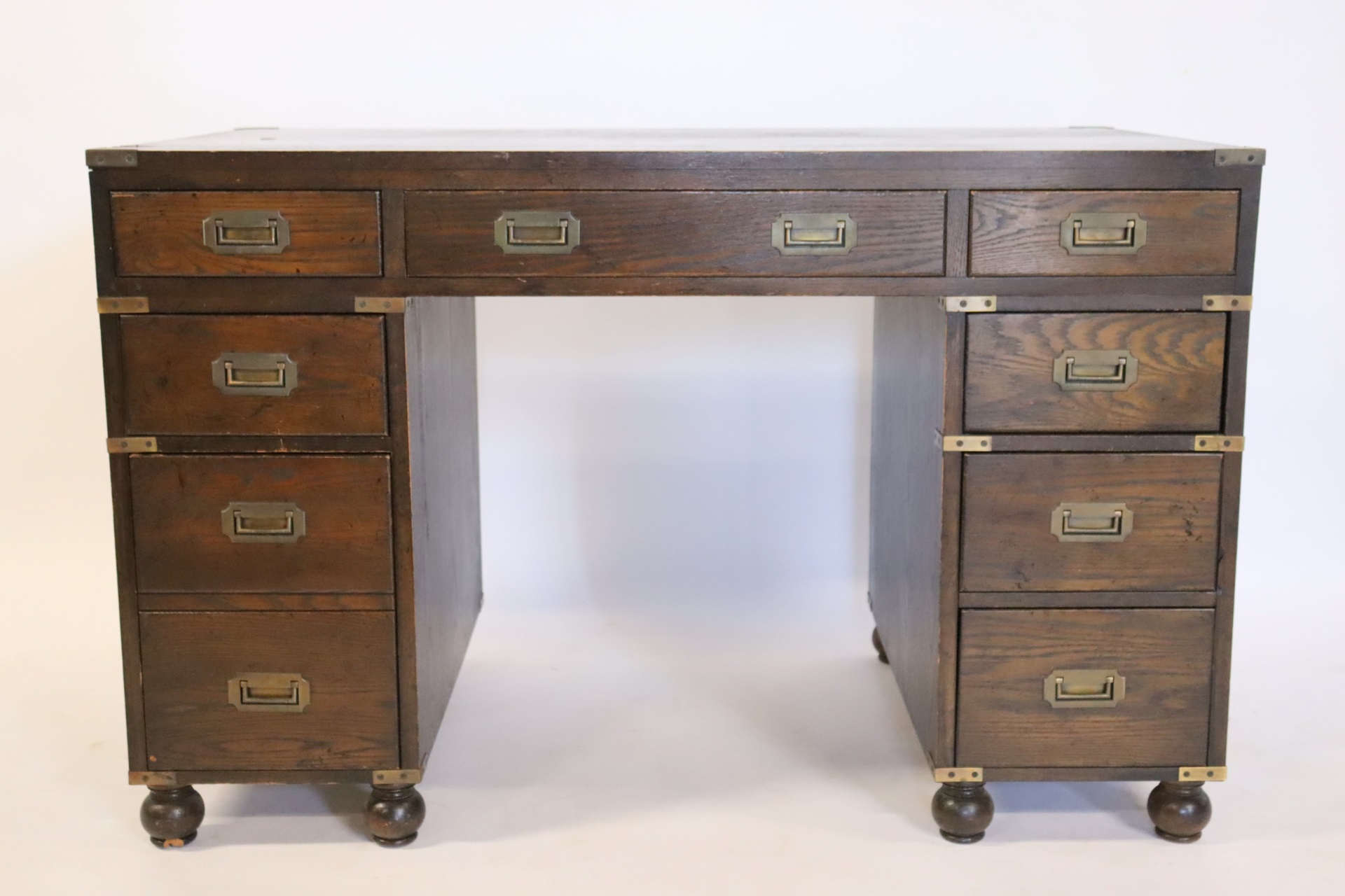 VINTAGE CAMPAIGN STYLE DESK. From a