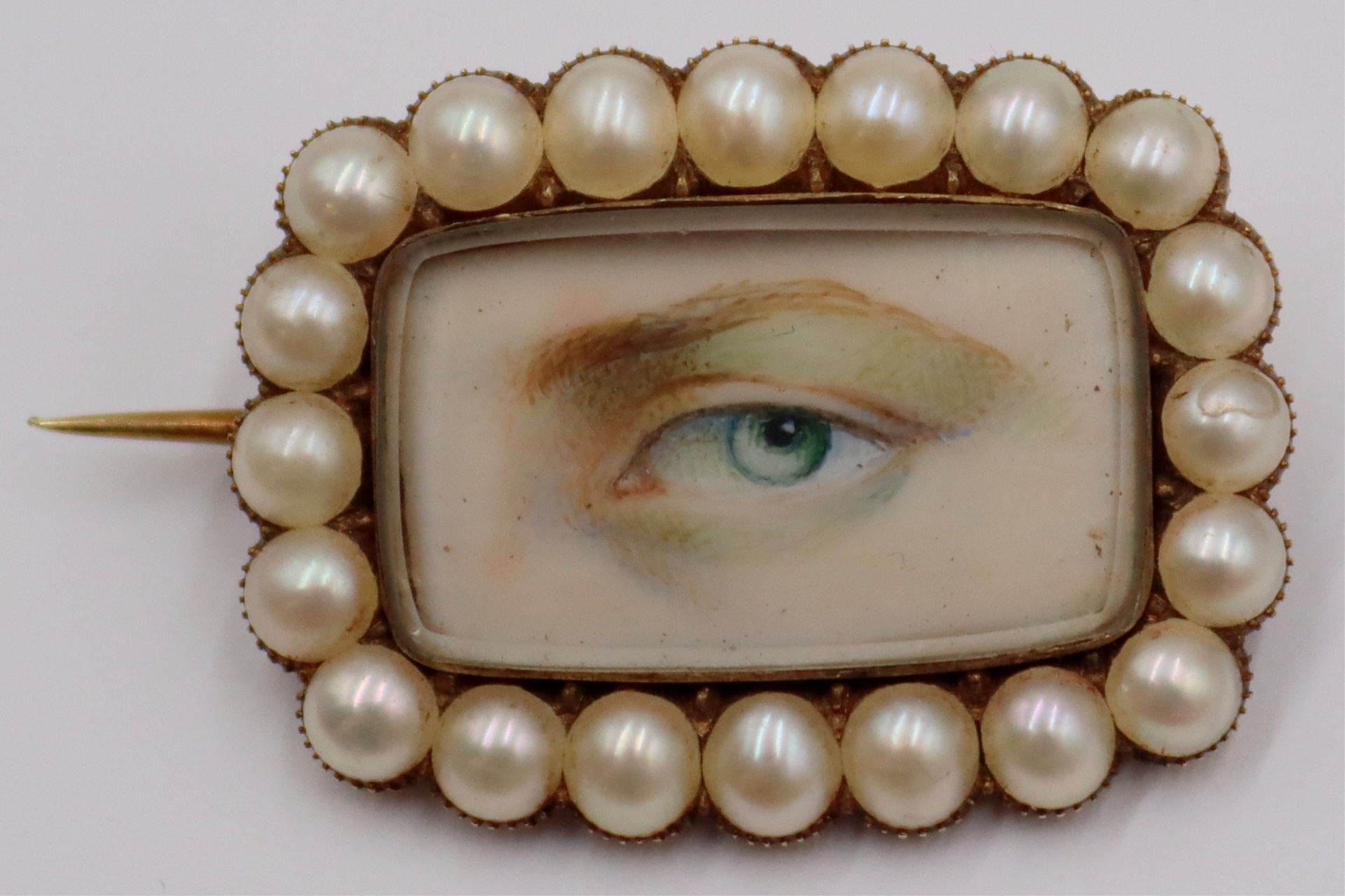 JEWELRY. EARLY 19TH C LOVER'S EYE