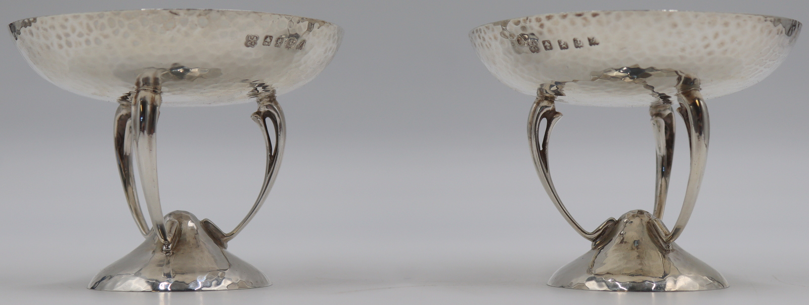 SILVER. PAIR OF ART NOUVEAU ENGLISH