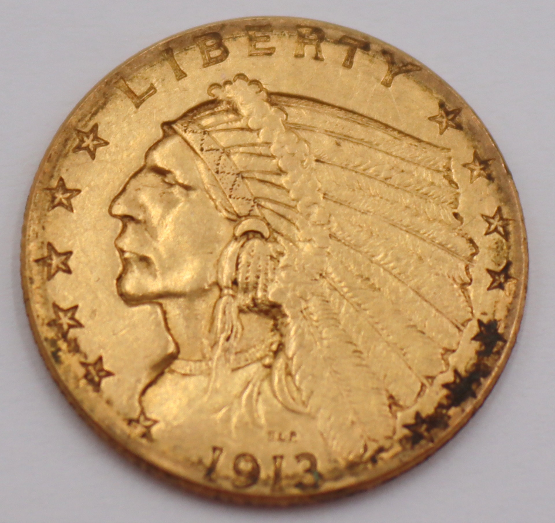 NUMISMATICS 1913 2 50 INDIAN 3bd805