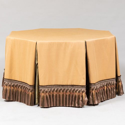 CLAREMONT FABRIC DRAPED TABLE WITH 3bd86e