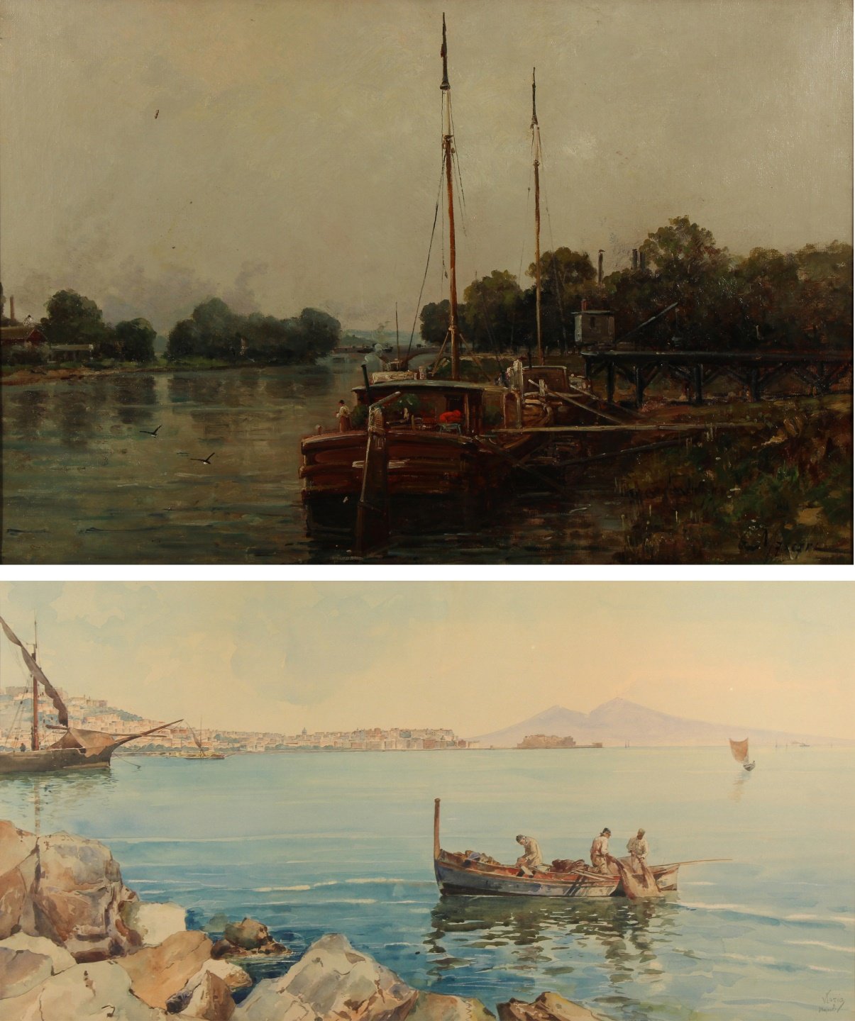 PAIR OF ITALIAN LANDSCAPES To Include  3bd890