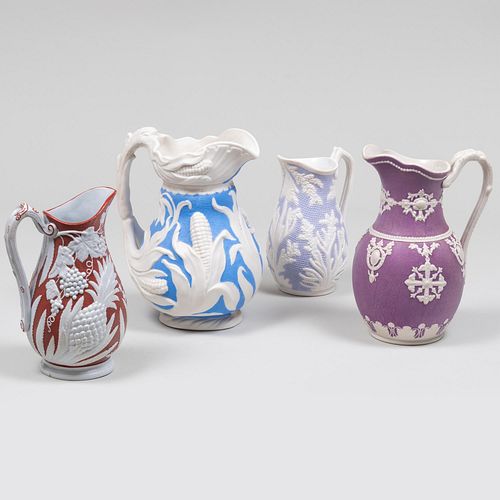 GROUP OF FOUR ENGLISH PORCELAIN