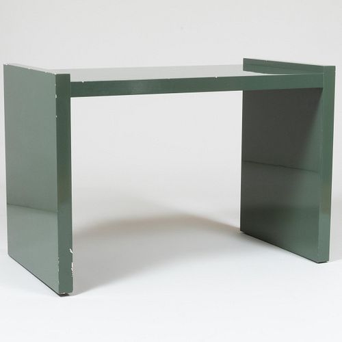 RON SEFF GREEN LACQUER CONSOLE 3bd914