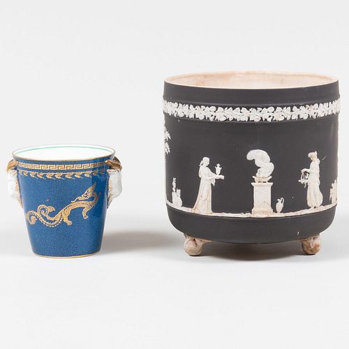 TWO WEDGWOOD CACHE POTThe first 3bd9b8