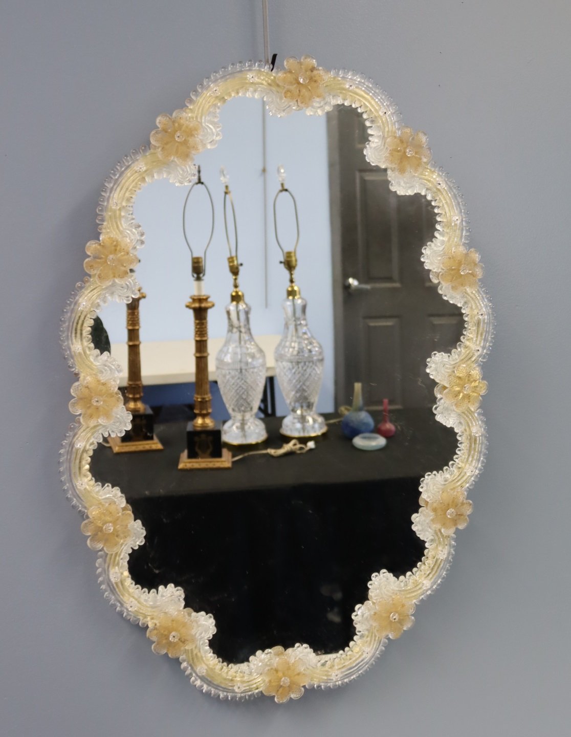 VENETIAN GLASS MIRROR WITH GOLD 3bd9fb