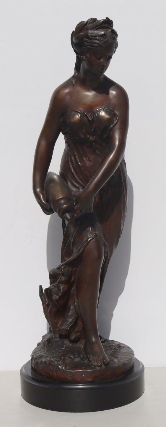 GADAIY? SIGNED BRONZE SCULPTURE REBECCA