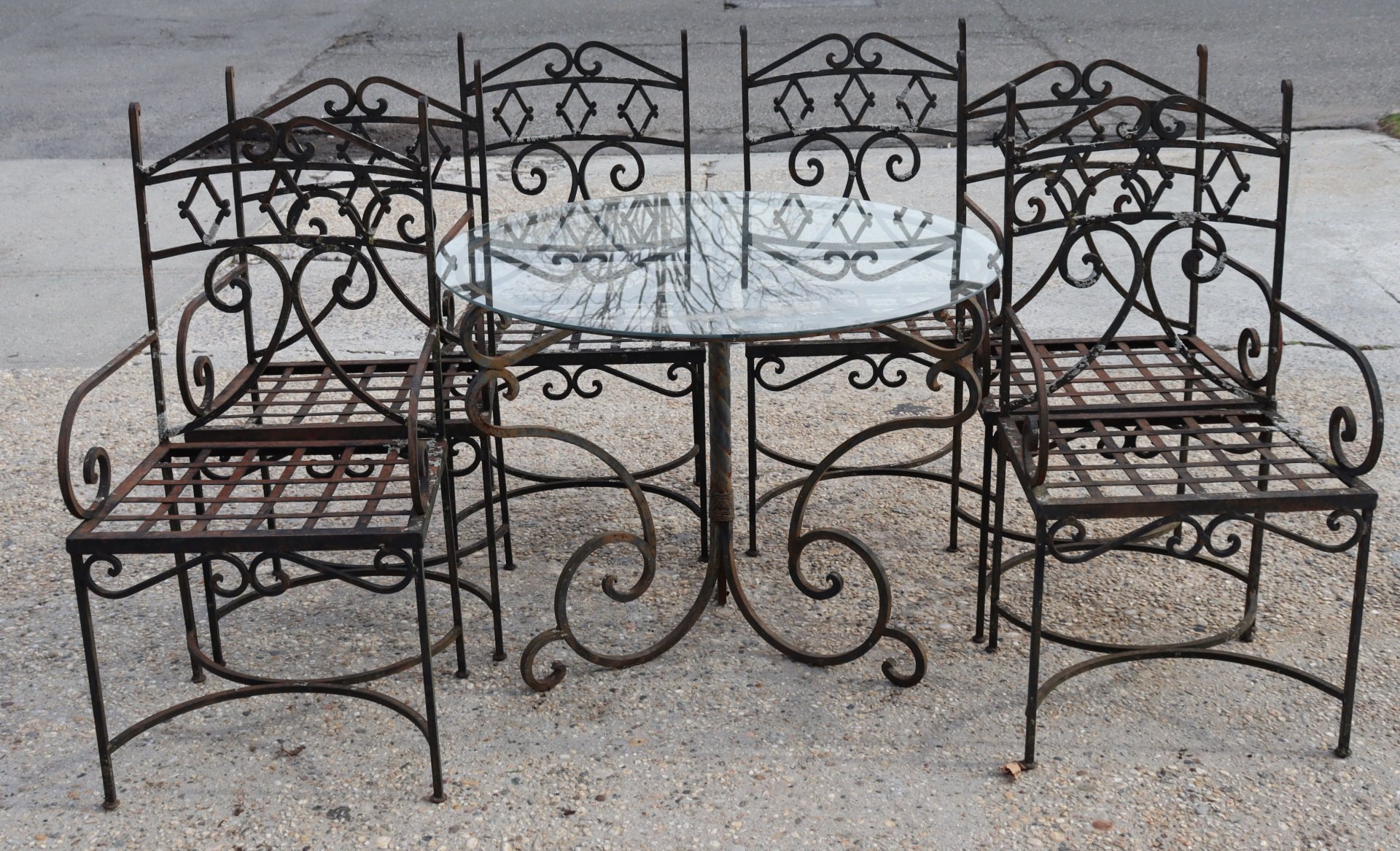 ANTIQUE HEAVY QUALITY WROUGHT IRON 3bdbbf