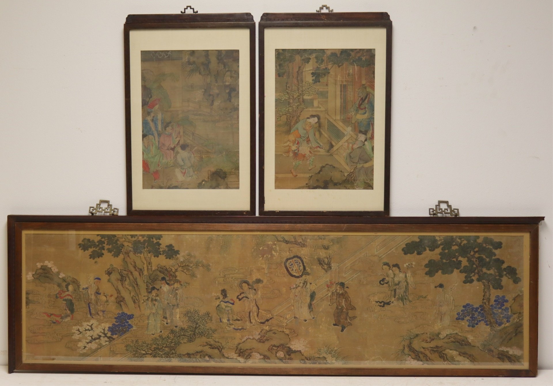 GROUPING OF (3) ASIAN/CHINESE PAINTINGS.