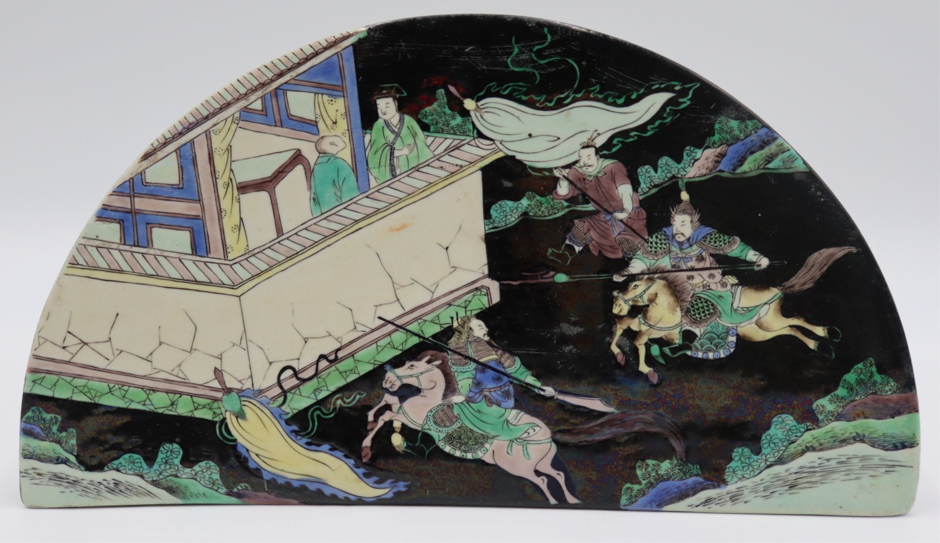 CHINESE FAMILLE NOIR ENAMEL DECORATED 3bdc95