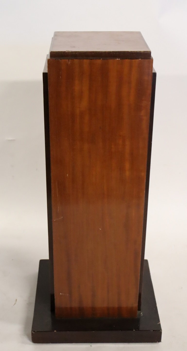 ART DECO CONTINENTAL WOOD PEDESTAL