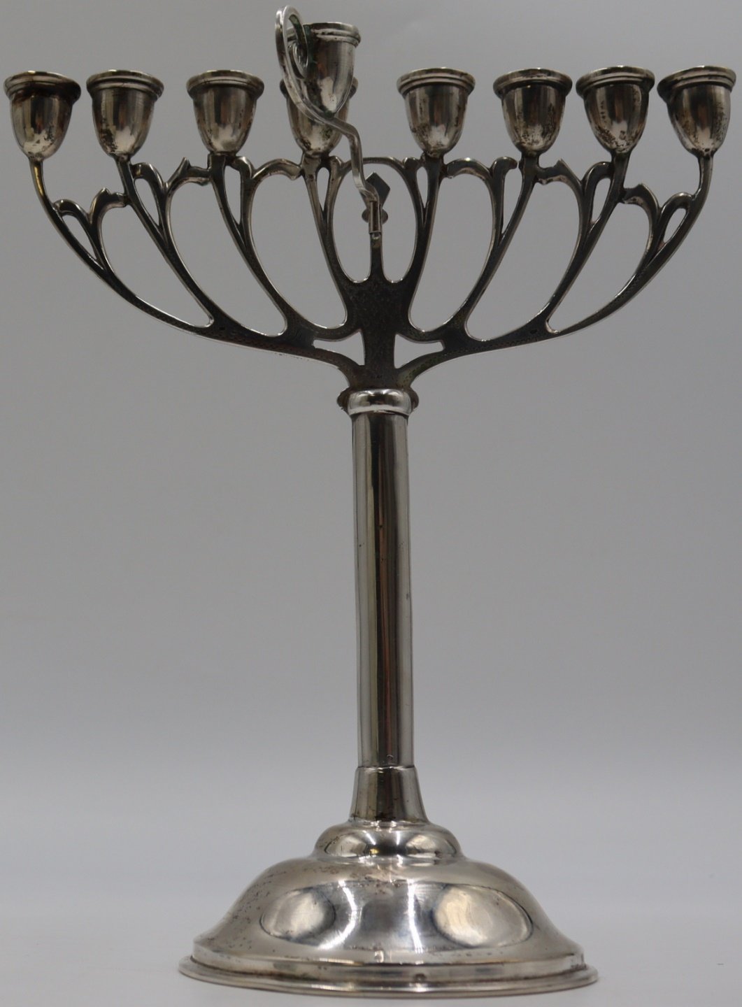 JUDAICA AUSTRIAN 800 SILVER MENORAH  3bdd8a