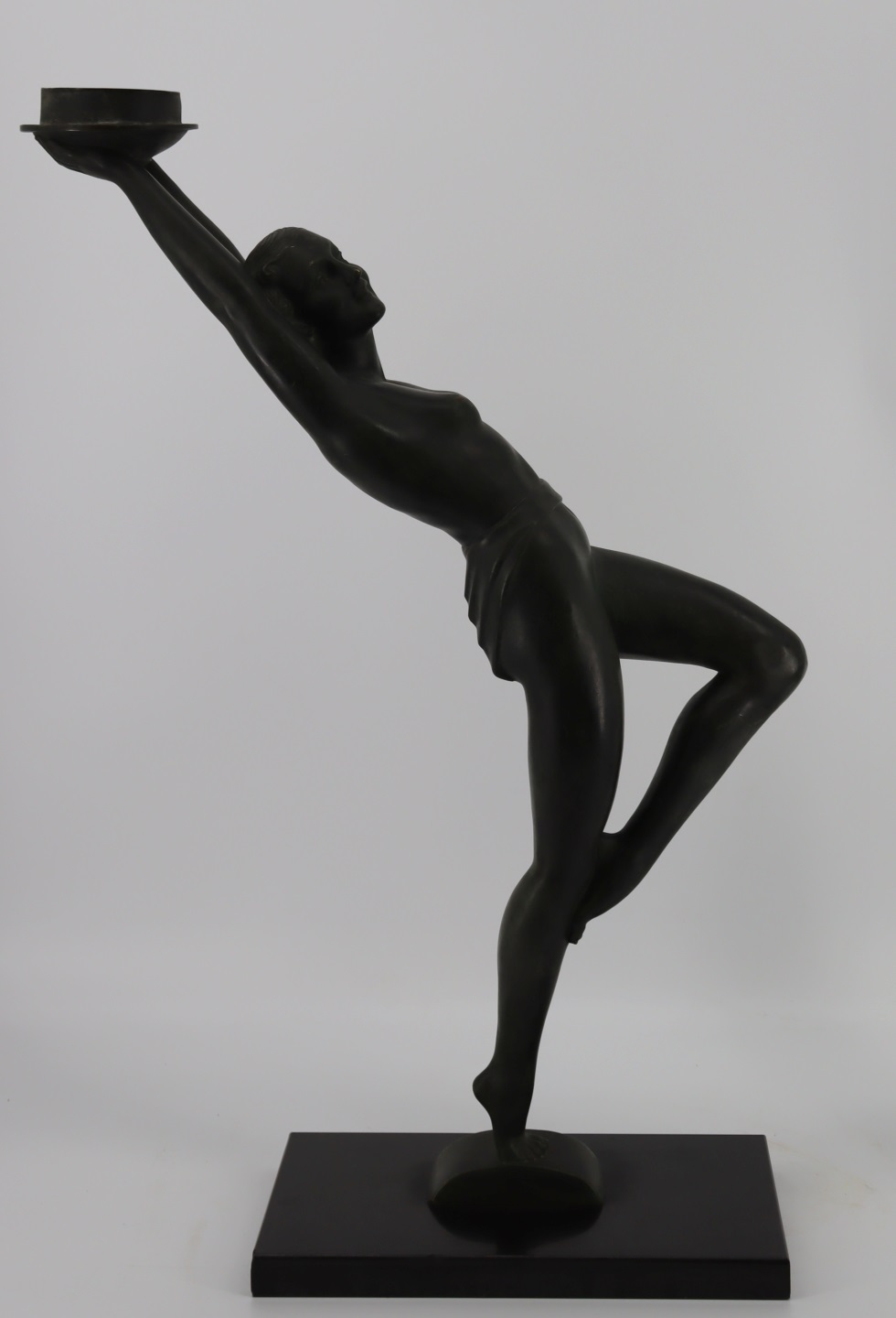 LARGE ART DECO BRONZE FIGURE OF