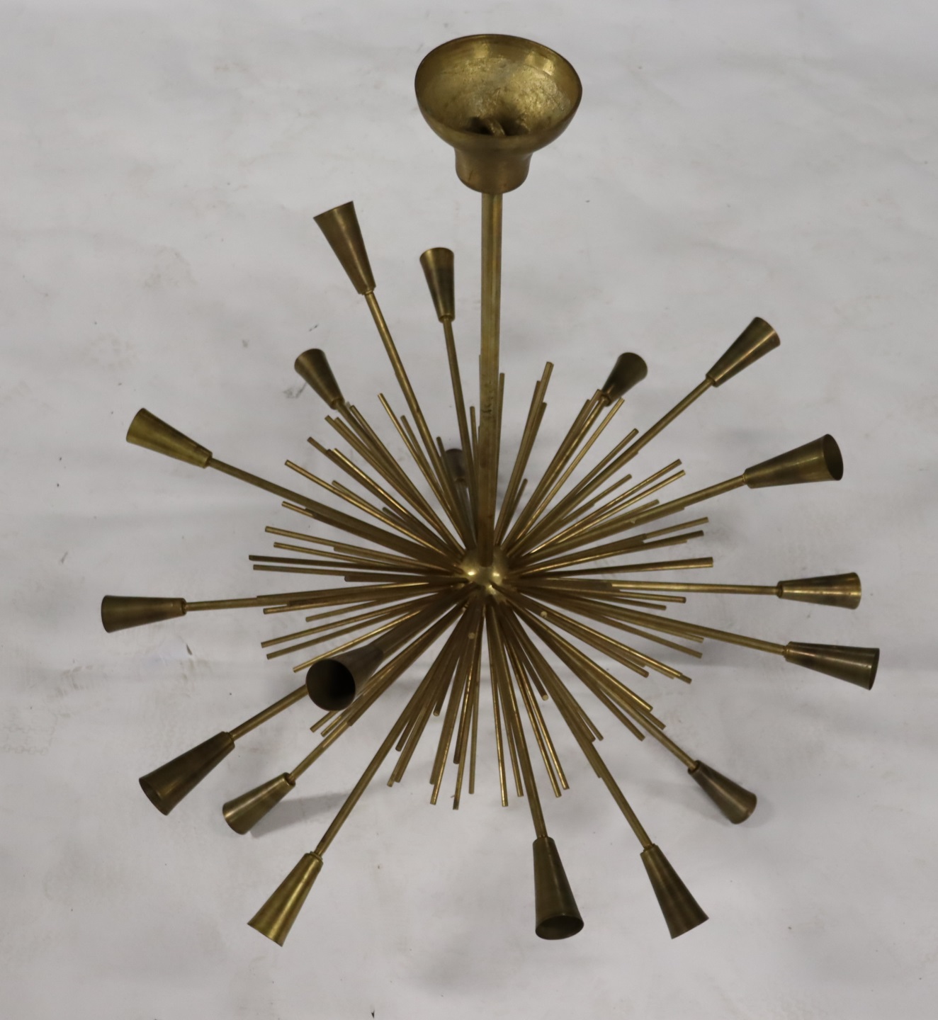 MIDCENTURY GILT METAL SPUTNIK STYLE 3bde0d