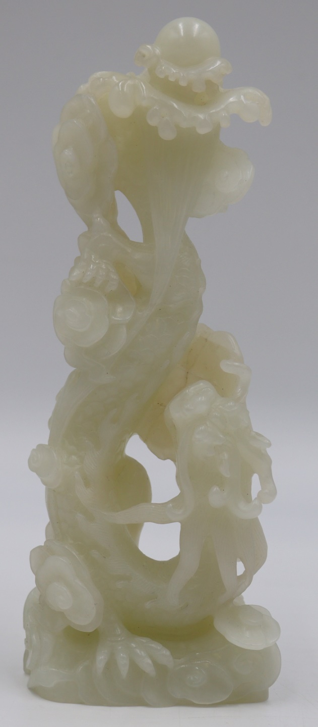 CHINESE JADE CARVING OF DRAGON