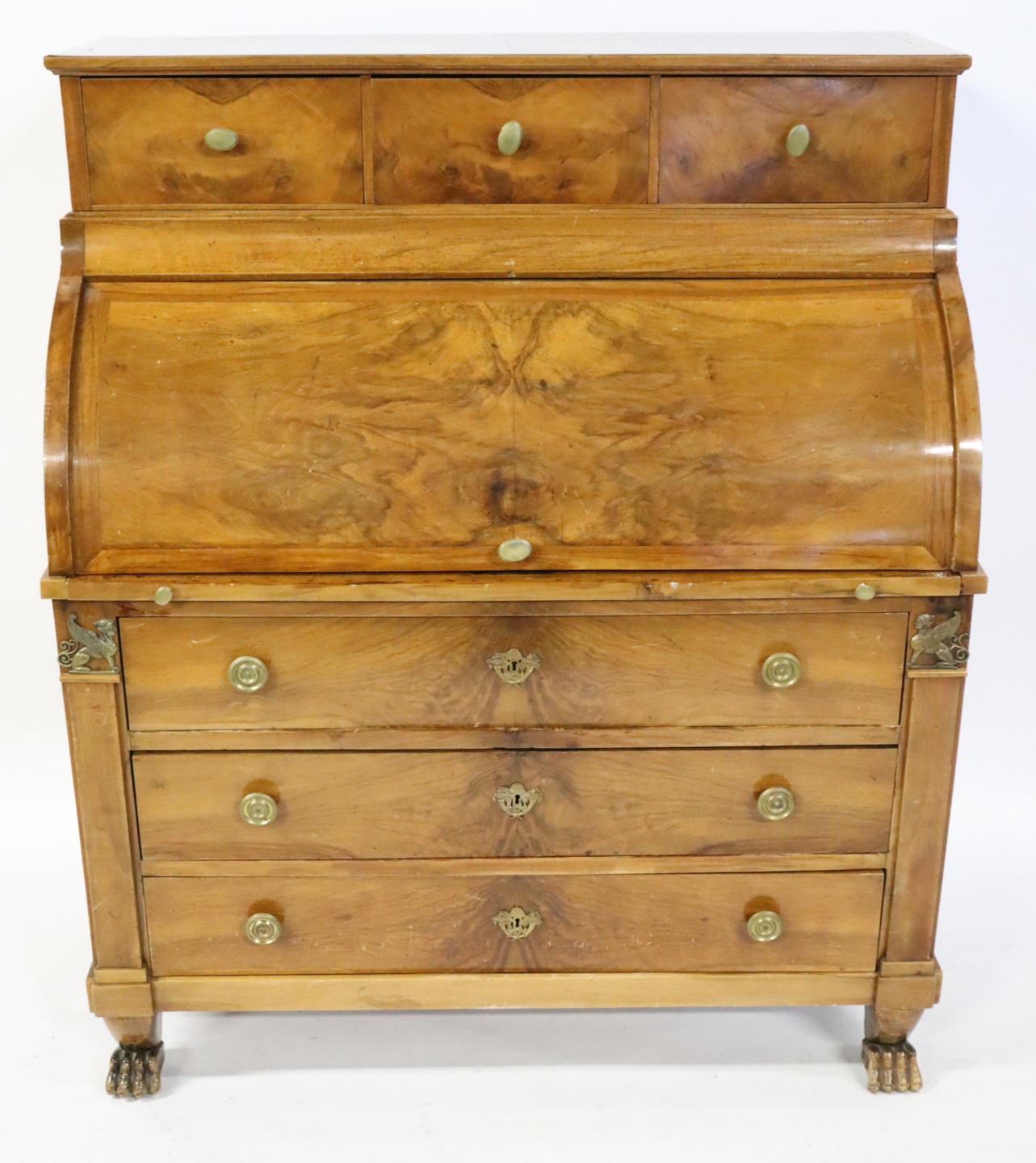 BIEDERMEIER BARREL TOP DESK / CHEST