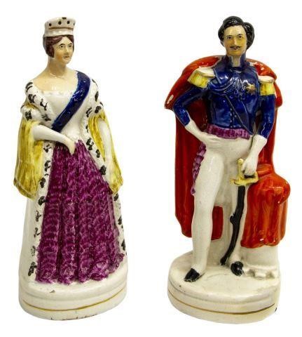 (2) STAFFORDSHIRE FIGURES QUEEN