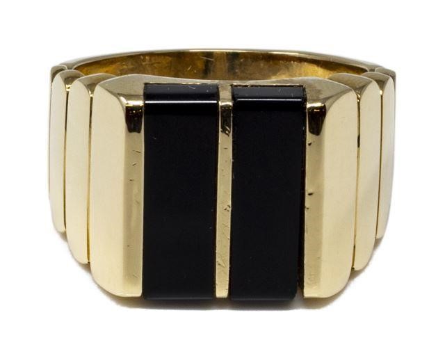 GENTS ESTATE 14KT YELLOW GOLD &
