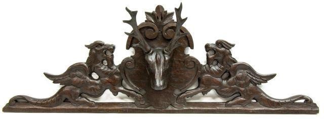 ARCHITECTURAL ELEMENT, DEER & GRIFFINSAntique