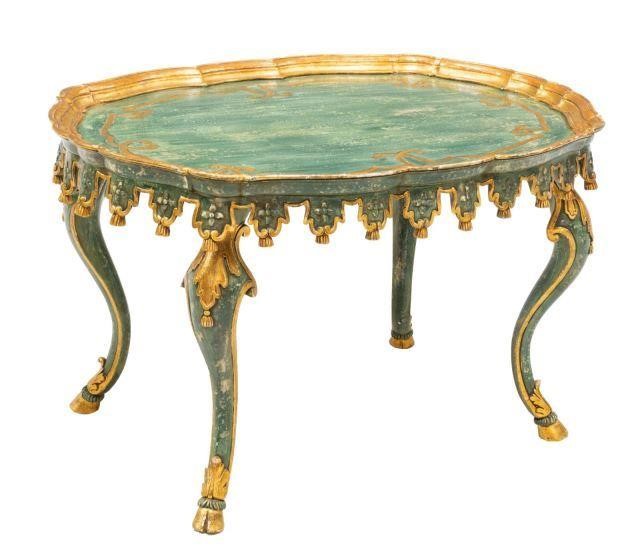 ITALIANATE PARCEL GILT PAINTED 3bdfcc