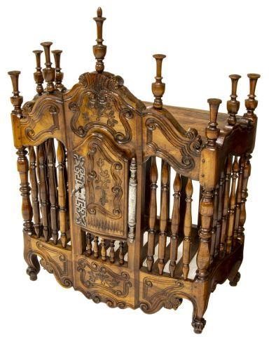 FRENCH PROVINCIAL FRUITWOOD PANETIERE,
