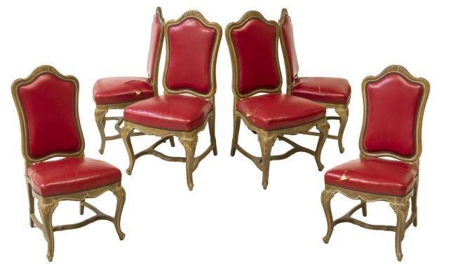 (6) LOUIS XV STYLE SIDE CHAIRS(lot