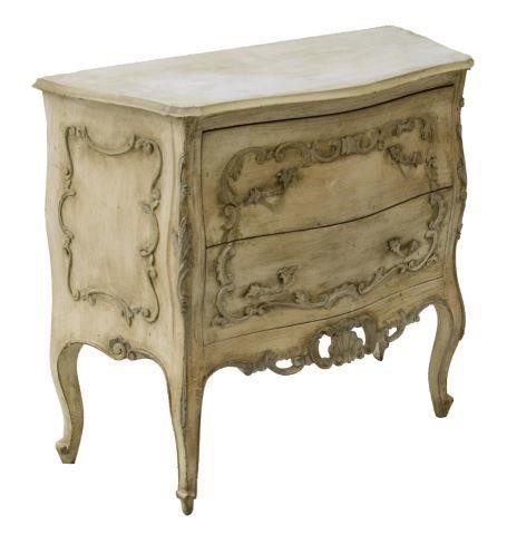 DIMINUTIVE LOUIS XV STYLE PAINTED