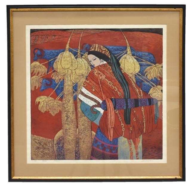 CHEN YONGLE (B.1944) SHEPHERDESS