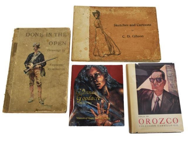 ART BOOKS, GOODACRE, GIBSON, OROZCO,