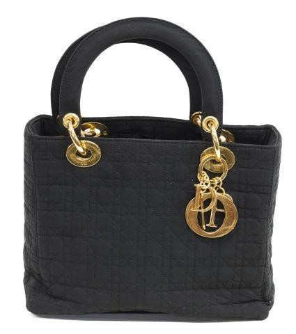 CHRISTIAN DIOR 'LADY DIOR' BLACK