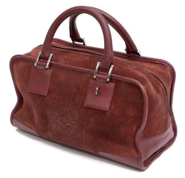 LOEWE 'AMAZONA' BURGUNDY SUEDE