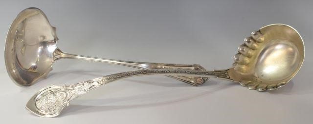 (2) STERLING SILVER LADLES, (1)