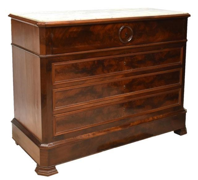 FRENCH LOUIS PHILIPPE MARBLE TOP 3c0865