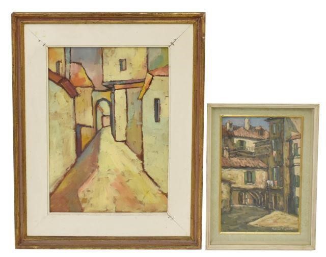  2 FRAMED ITALIAN SCHOOL PAINTINGS  3c0890